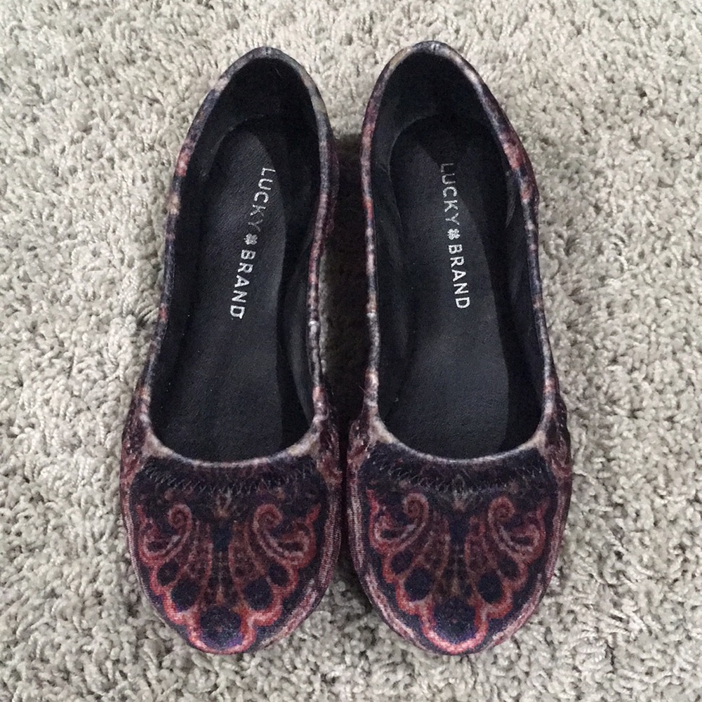 Lucky Brand Paisley flats